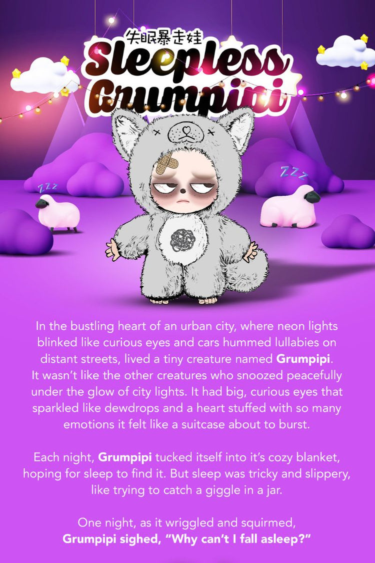 Sleepless Grumpipi™ Blind Box — Plush + Mini Keychain (Sleepless Series) — Sleepless Grumpipi — view 5