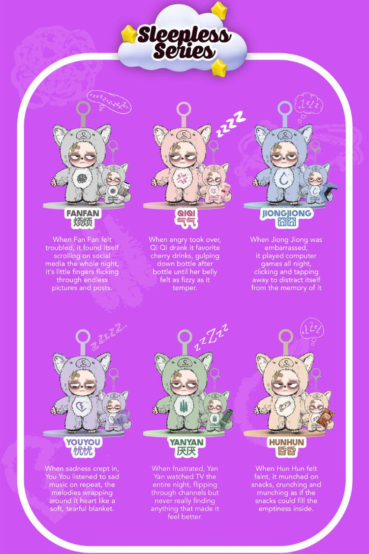 Sleepless Grumpipi™ Blind Box — Plush + Mini Keychain (Sleepless Series) — Sleepless Grumpipi — view 7