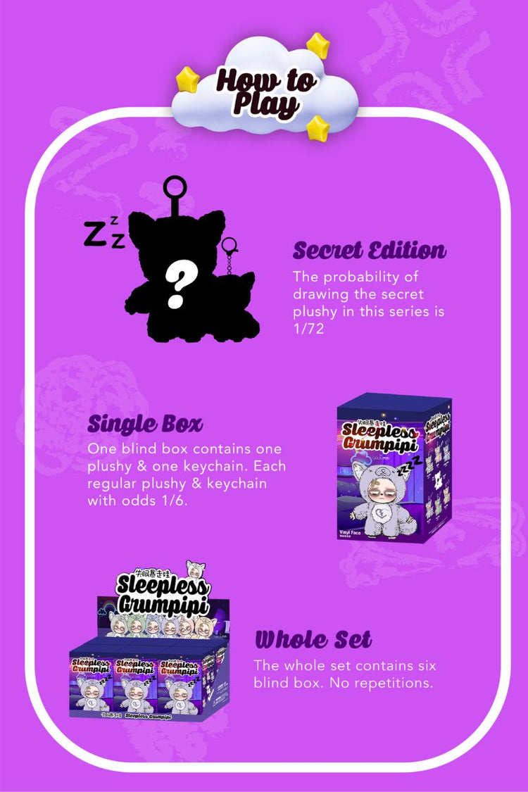 Sleepless Grumpipi™ Blind Box — Plush + Mini Keychain (Sleepless Series) — Sleepless Grumpipi — view 6