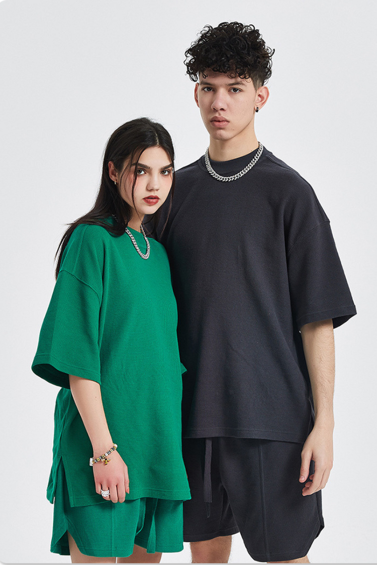 Breathable Waffle Shorts — Trenqor Basics — view 2