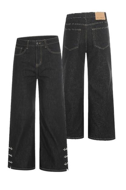 Buckle Raw Jeans