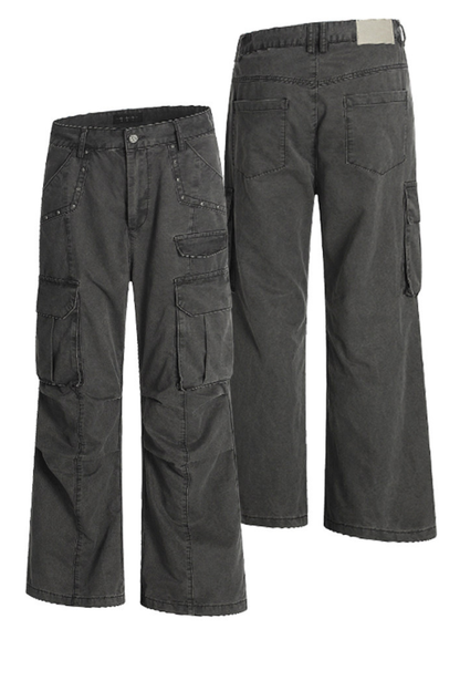 Vintage Rivet Cargo Pants