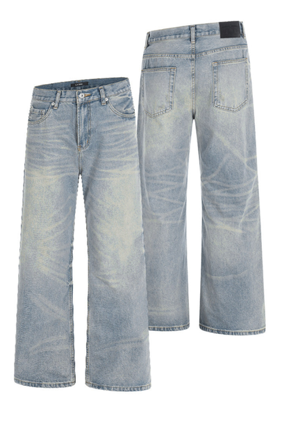 Washed Stacked Jeans