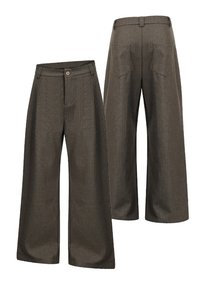 Striped Draped Trousers