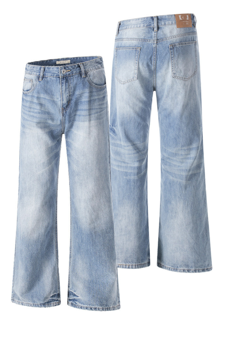 Whisker Wash Bootcut Jeans