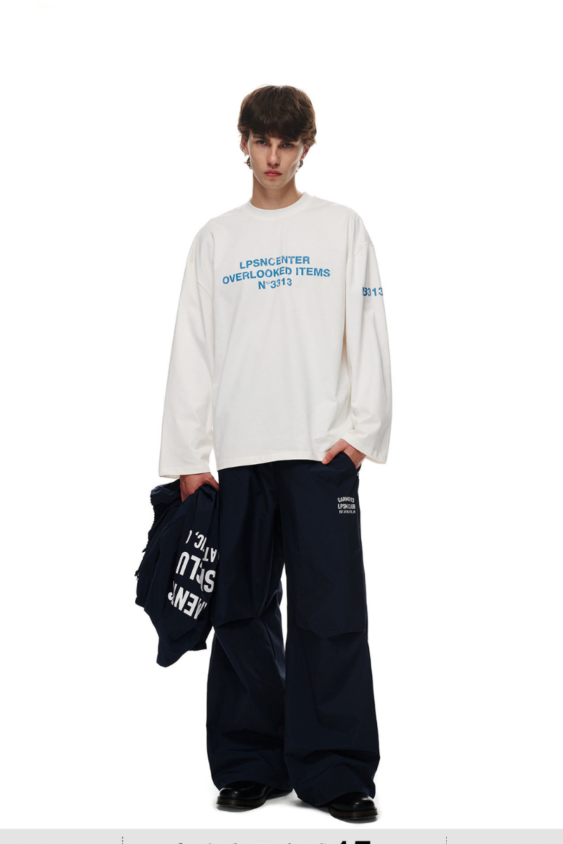 Placement Print Long Sleeve Tee