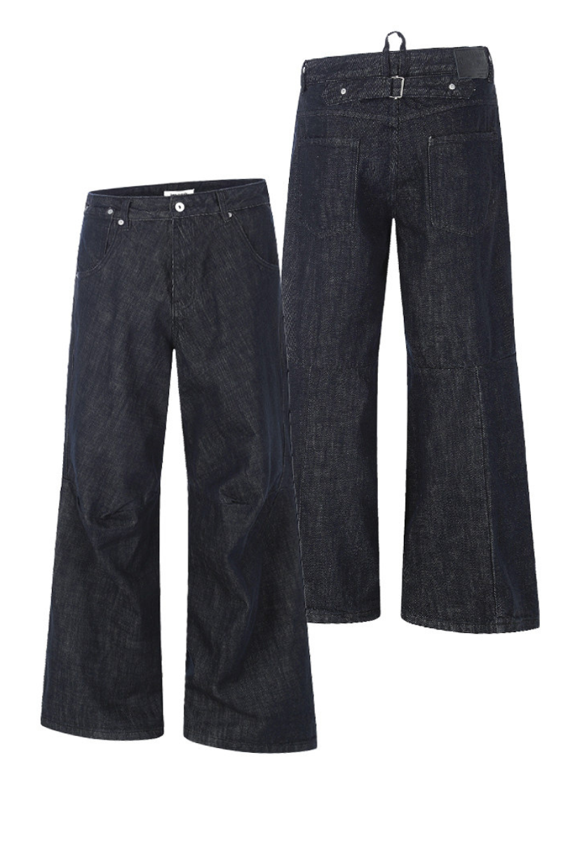 Raw Denim Wide Jeans