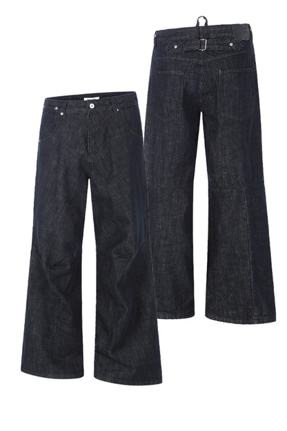 Raw Denim Wide Jeans