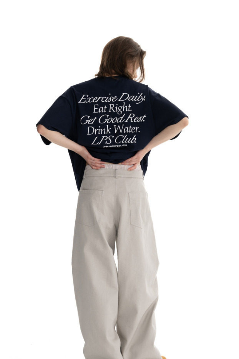Back Letter Print T-Shirt