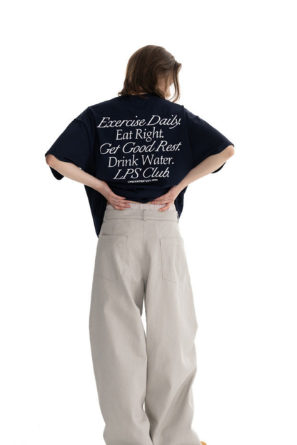Back Letter Print T-Shirt