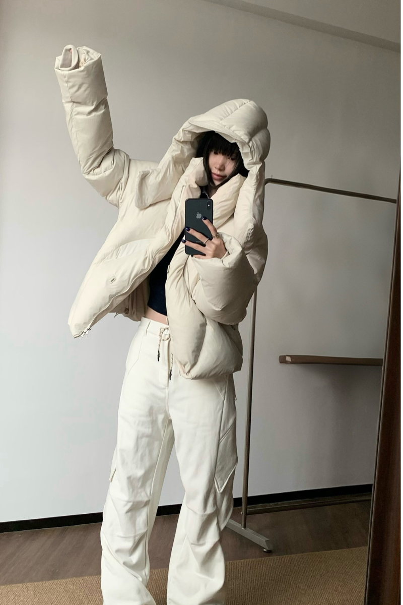 Detachable Hood Down Jacket