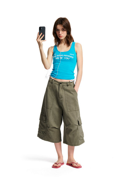 Slim Stretch Graphic Tank