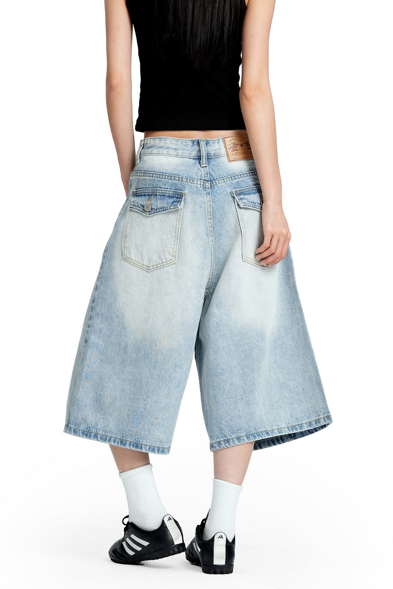 Clean Fit Denim Shorts