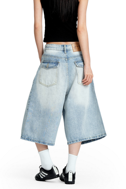 Clean Fit Denim Shorts