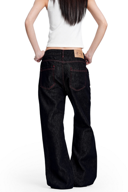 Selvedge Flared Raw Denim Jeans