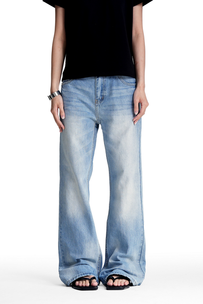 Whisker Wash Bootcut Jeans