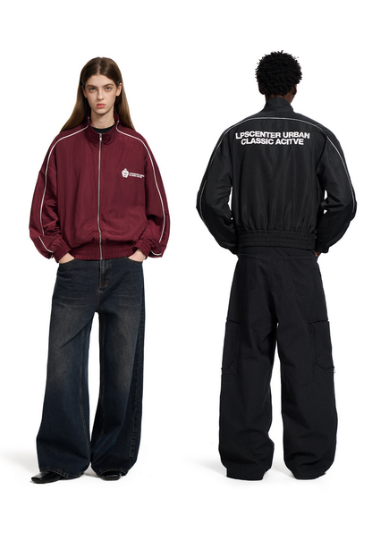 Badge Print Track Jacket