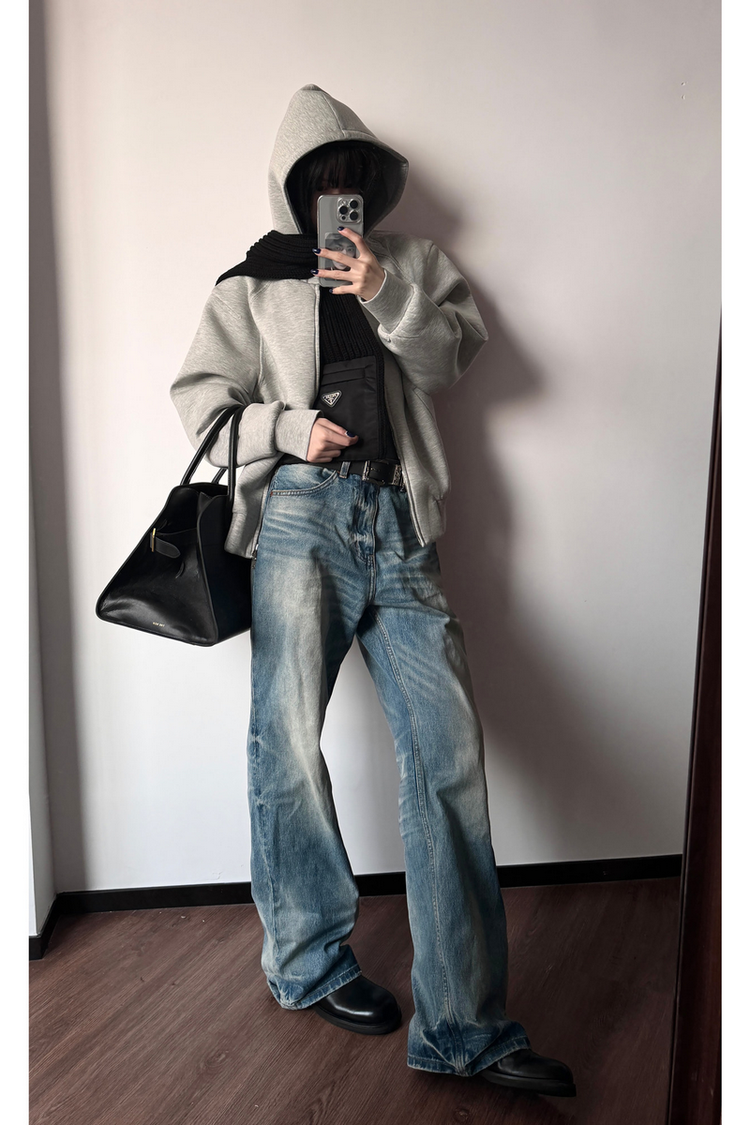 Baggy Washed Jeans — Taichiism — view 2