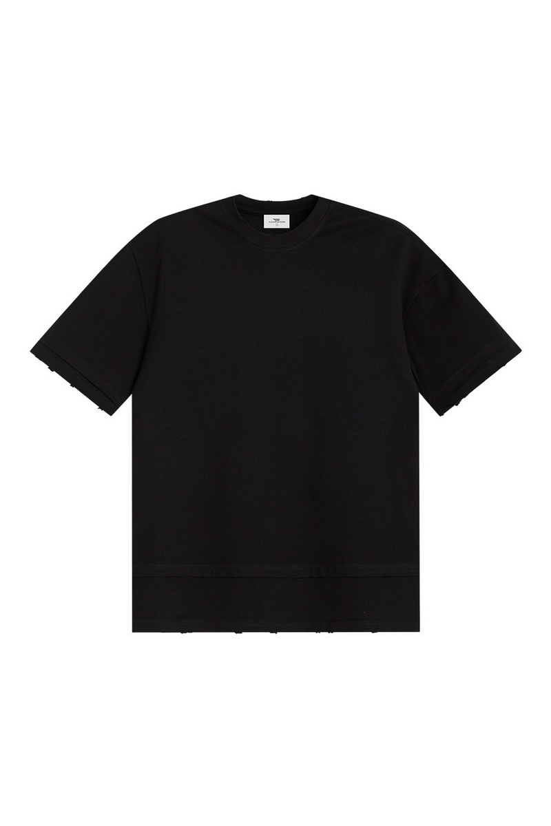 Layered Solid Crew Tee