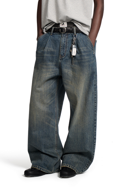 Washed Wide Leg Jeans