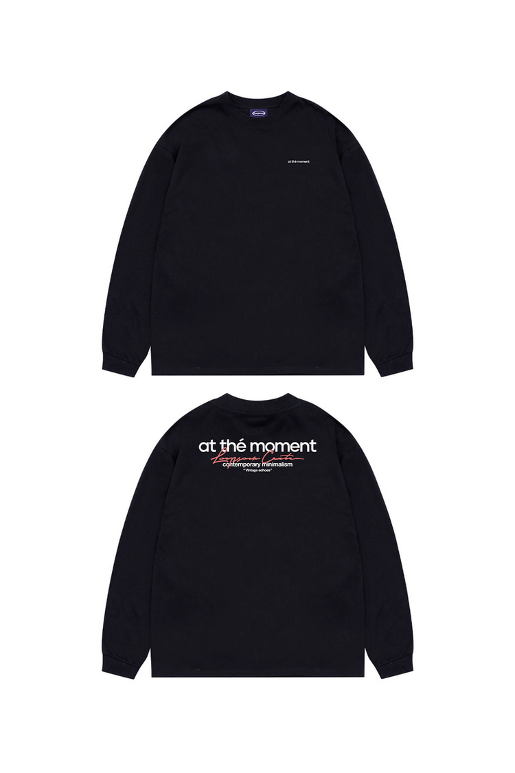 Back Letter Long Sleeve Tee — Loopsoon — view 4