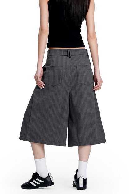 Striped Cropped Trousers