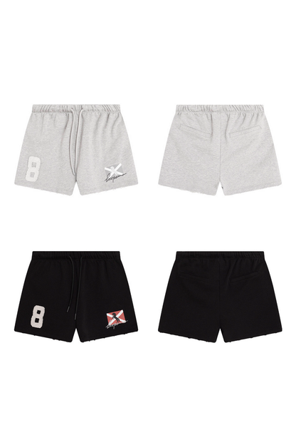 Embroidered Patch Shorts