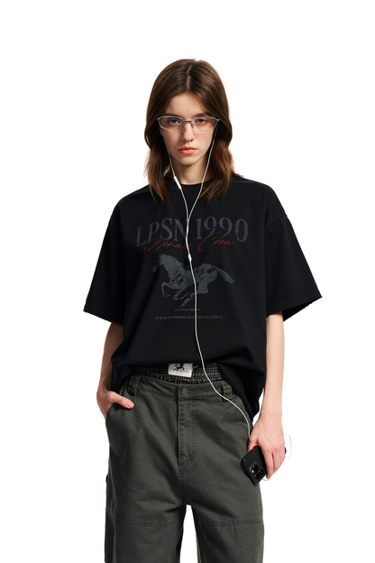 Distressed Horse Graphic Tee