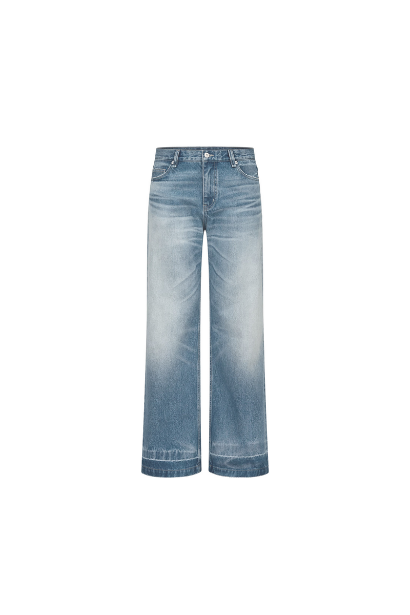 Washed Wide Leg Jeans