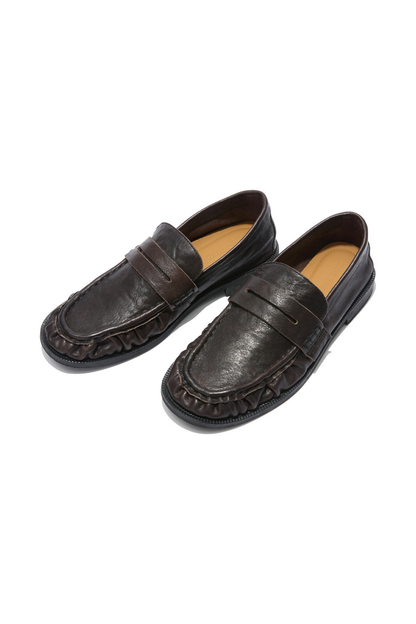 Washed Horsehide Loafers