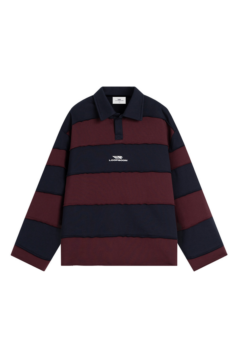 Two Tone Polo Sweatshirt
