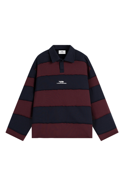 Two Tone Polo Sweatshirt