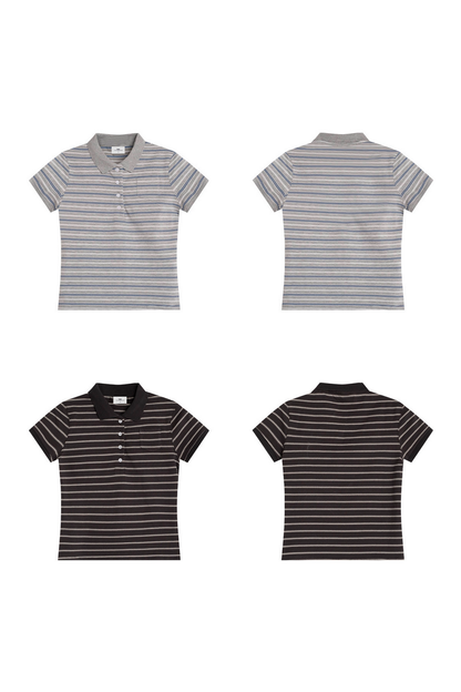 Striped Pocket Polo Shirt