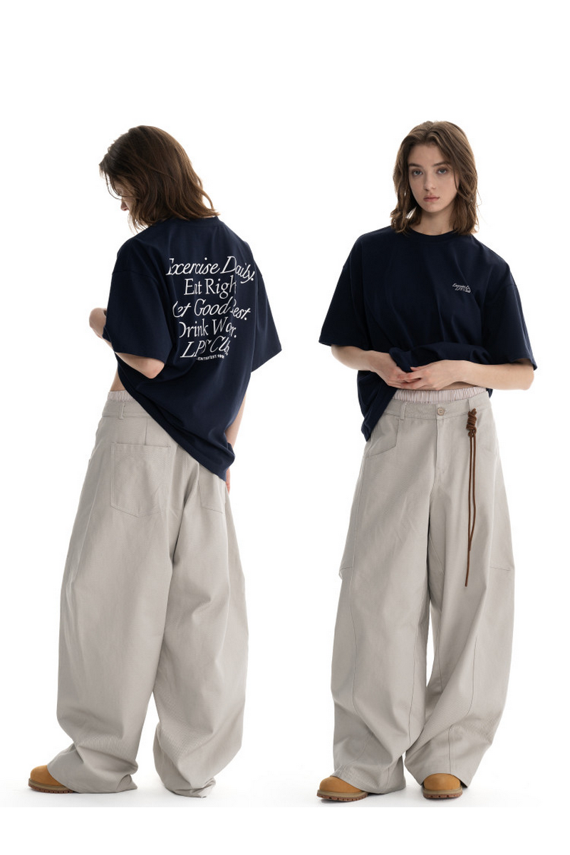 Back Letter Print T-Shirt