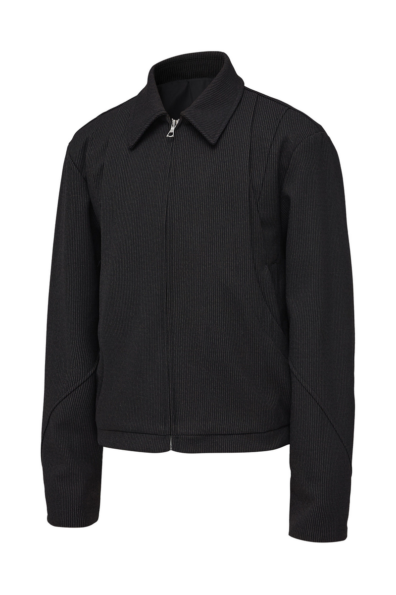 Striped Wool Blazer Jacket