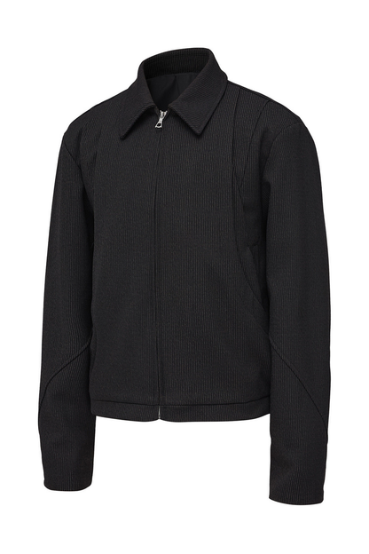 Striped Wool Blazer Jacket