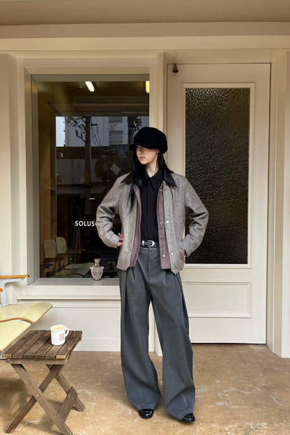 Herringbone Wool Jacket