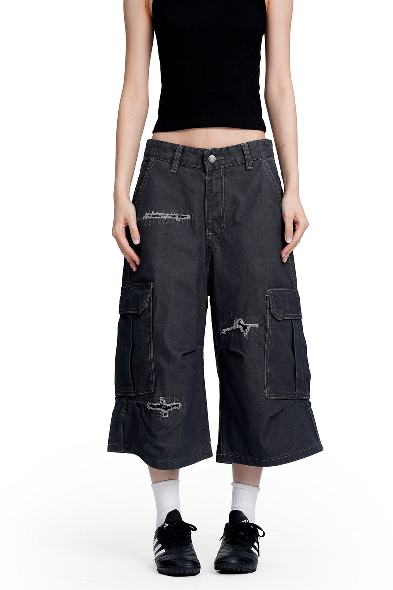 Washed Cargo Shorts