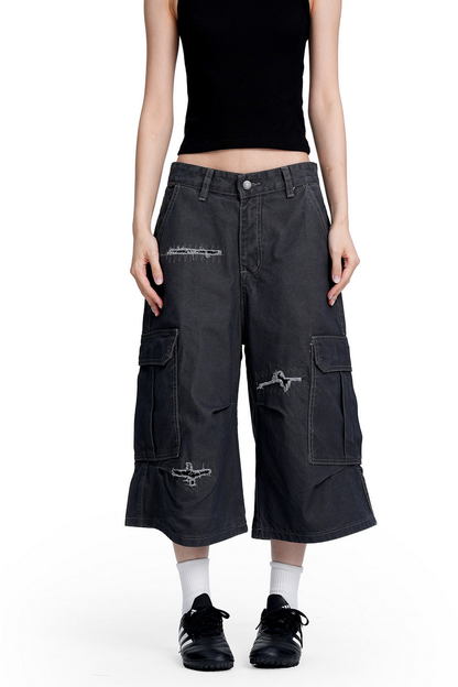 Washed Cargo Shorts
