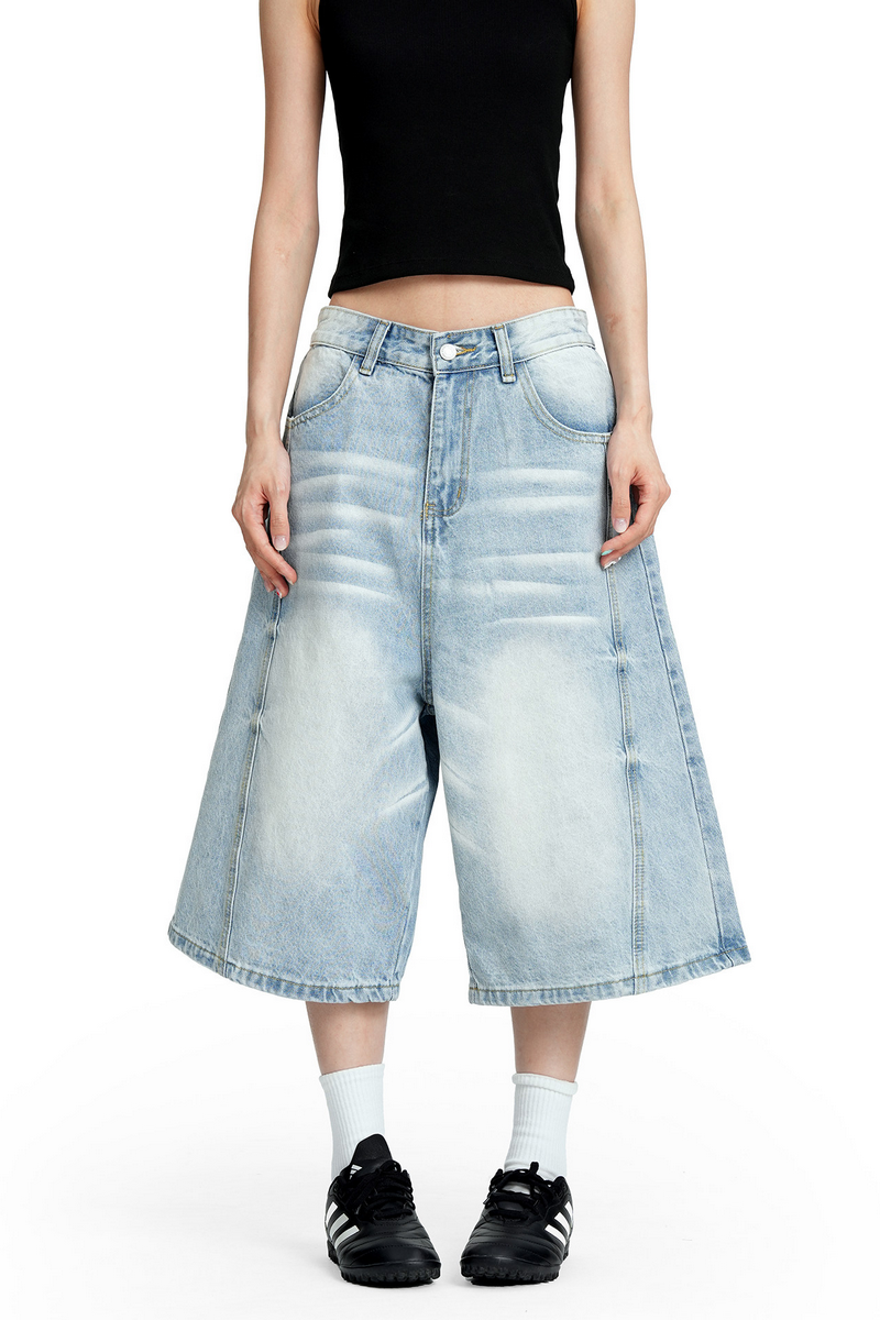 Clean Fit Denim Shorts