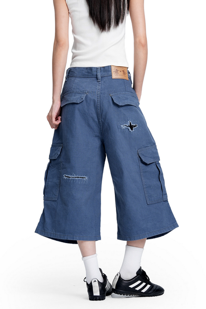 Washed Cargo Shorts