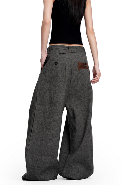 Houndstooth Pleated Trousers
