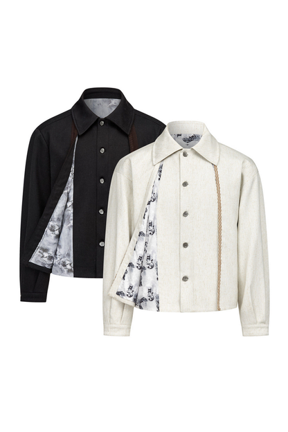 Floral Linen Blend Jacket