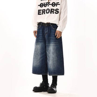 Vintage Black Cropped Shorts