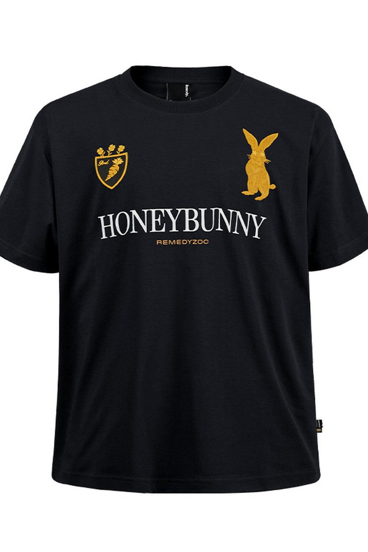 Embroidered Bunny Graphic Tee — Remedy — view 2