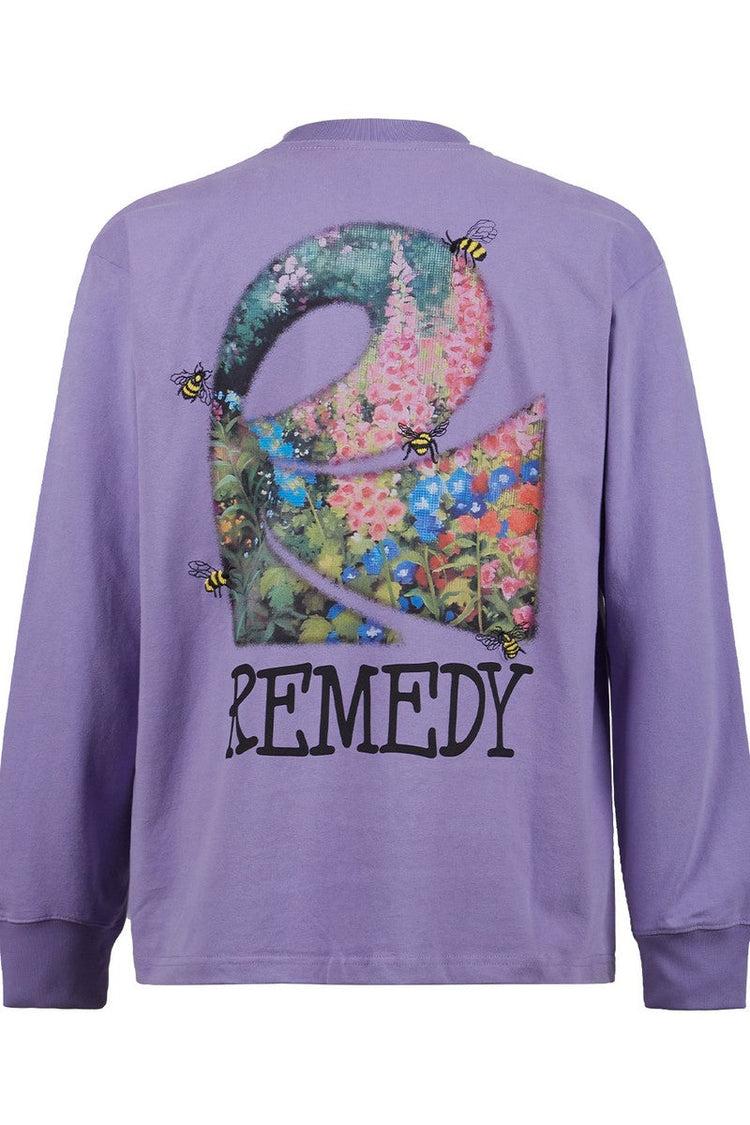 Floral Insect Embroidery Tee — Remedy — view 2