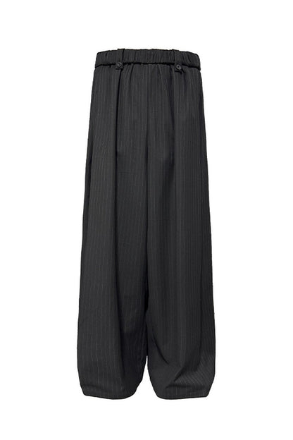 Striped Pleated Waist Pants