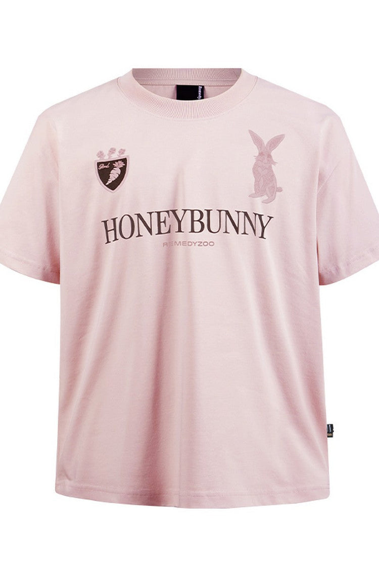 Embroidered Bunny Graphic Tee — Remedy — view 3