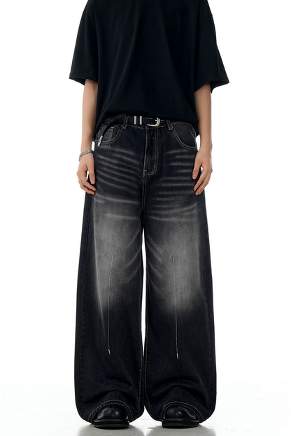 Front Seam Gray Jeans