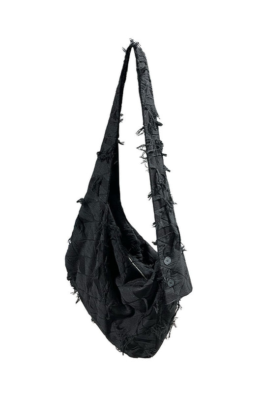 Fringe Quilted Hobo Bag